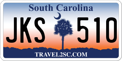 SC license plate JKS510