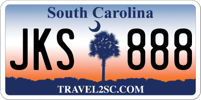 SC license plate JKS888