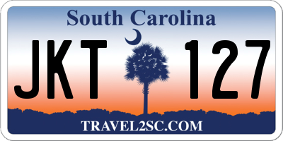 SC license plate JKT127