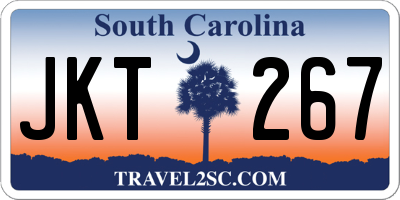SC license plate JKT267