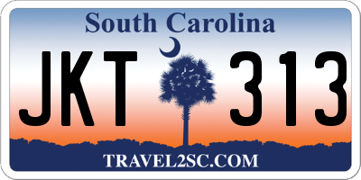 SC license plate JKT313