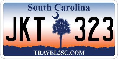 SC license plate JKT323