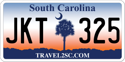 SC license plate JKT325