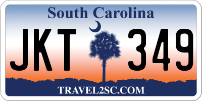 SC license plate JKT349