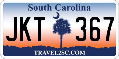SC license plate JKT367