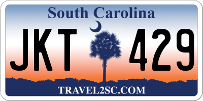 SC license plate JKT429