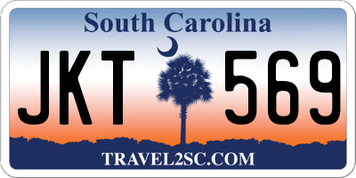 SC license plate JKT569