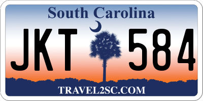 SC license plate JKT584