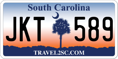 SC license plate JKT589