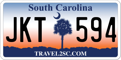 SC license plate JKT594