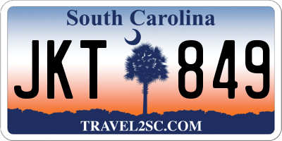 SC license plate JKT849