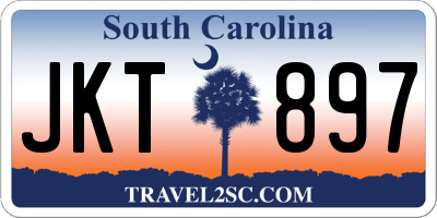 SC license plate JKT897