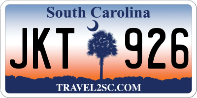 SC license plate JKT926