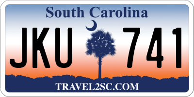 SC license plate JKU741
