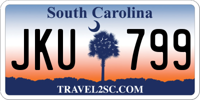 SC license plate JKU799