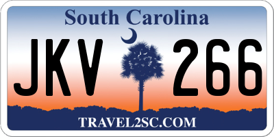 SC license plate JKV266