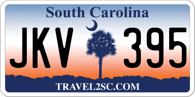 SC license plate JKV395