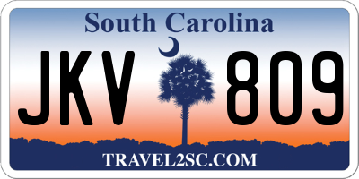 SC license plate JKV809