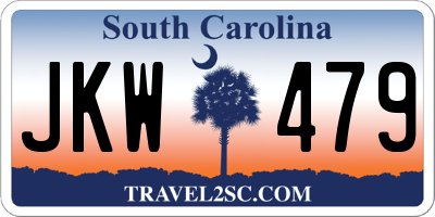 SC license plate JKW479