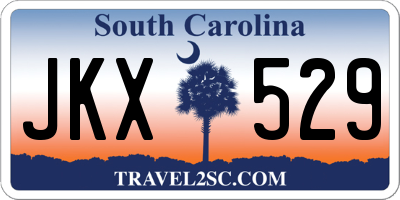 SC license plate JKX529