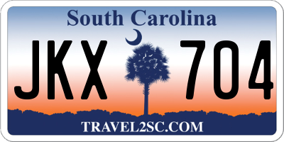 SC license plate JKX704