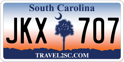 SC license plate JKX707