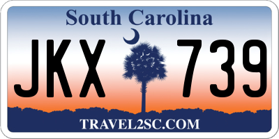 SC license plate JKX739