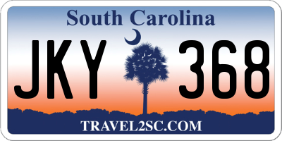 SC license plate JKY368