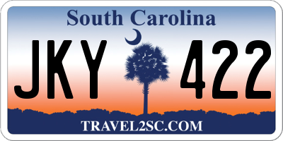 SC license plate JKY422