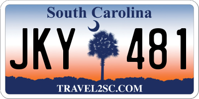 SC license plate JKY481