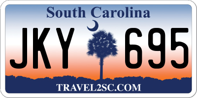 SC license plate JKY695
