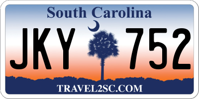 SC license plate JKY752