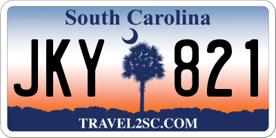 SC license plate JKY821