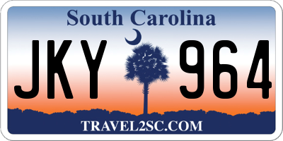 SC license plate JKY964
