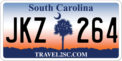 SC license plate JKZ264
