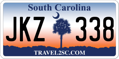 SC license plate JKZ338