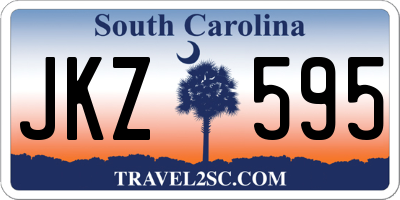 SC license plate JKZ595