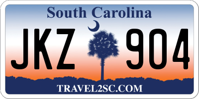 SC license plate JKZ904