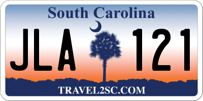SC license plate JLA121