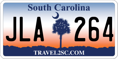 SC license plate JLA264