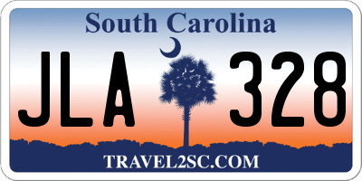 SC license plate JLA328