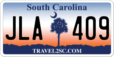 SC license plate JLA409