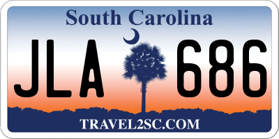 SC license plate JLA686