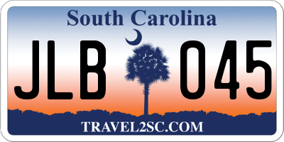 SC license plate JLB045