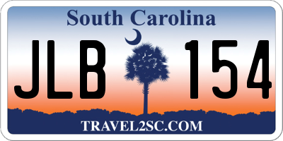 SC license plate JLB154