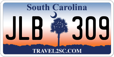 SC license plate JLB309
