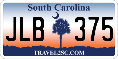 SC license plate JLB375