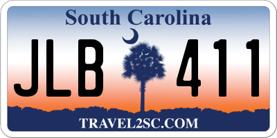 SC license plate JLB411