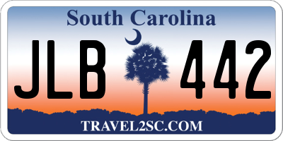 SC license plate JLB442