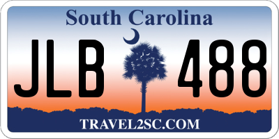 SC license plate JLB488